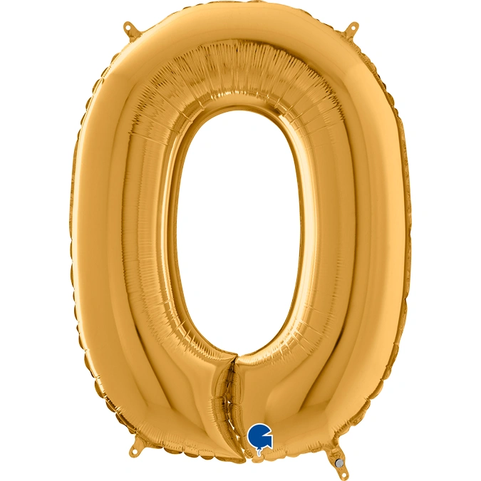 Číslice 0 zlatá (66cm,26")