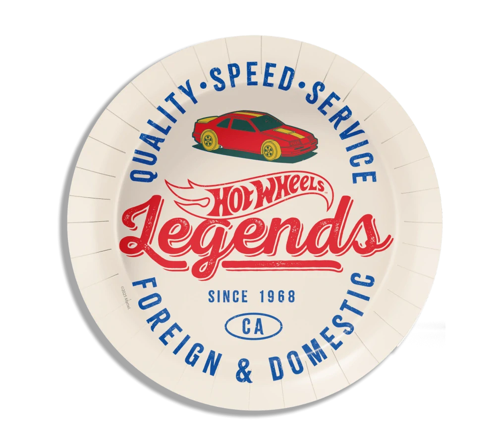 Papírové talíře Hot Wheels Legends 23 cm - 8 ks
