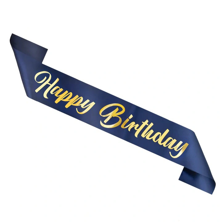 Šerpa Happy Birthday tmavě modrá