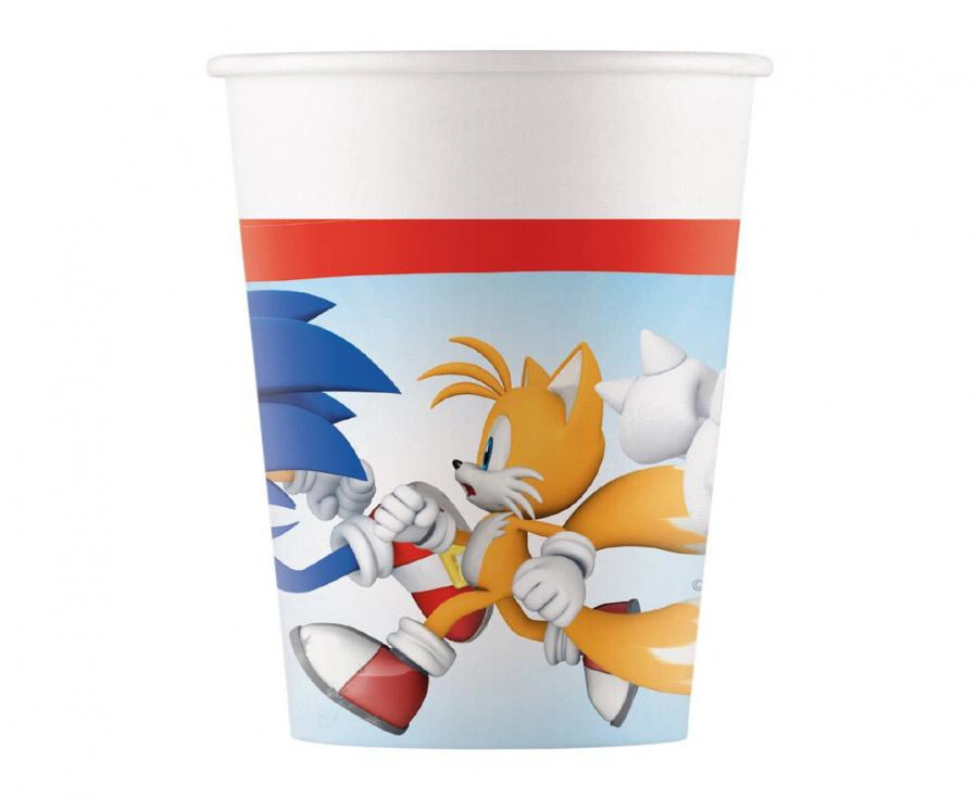 Papírové kelímky Sonic 8 ks