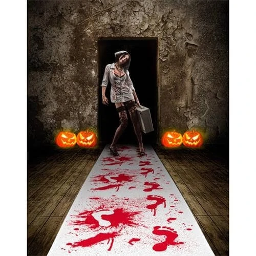 Halloweenský krvavý koberec 450 cm