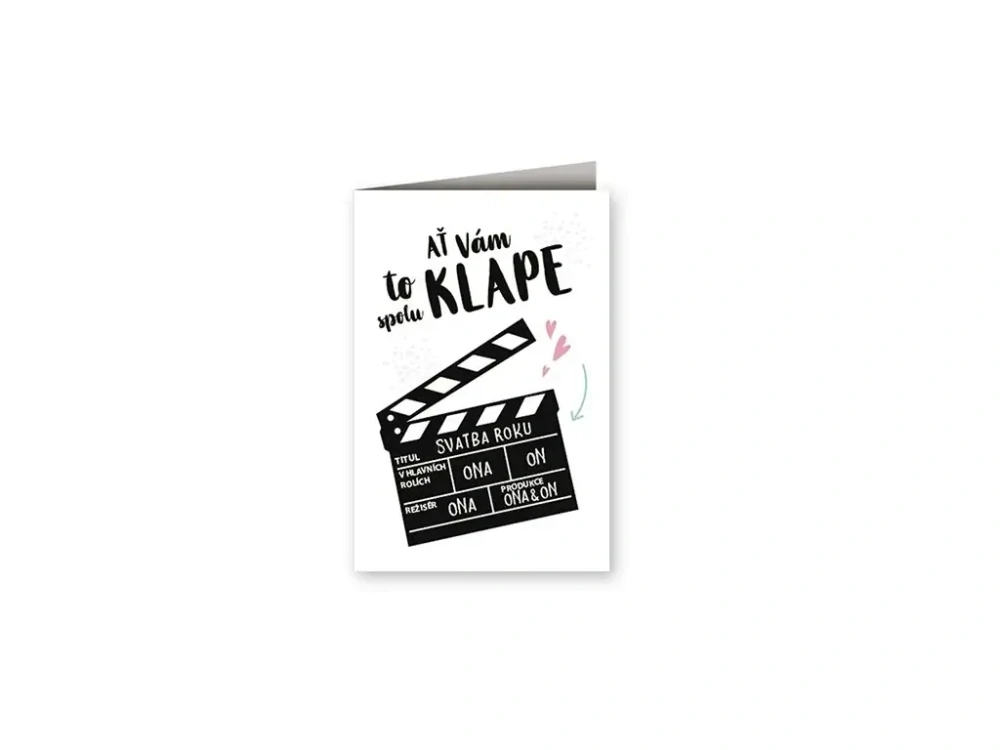 Svatební přání Ať Vám to klape