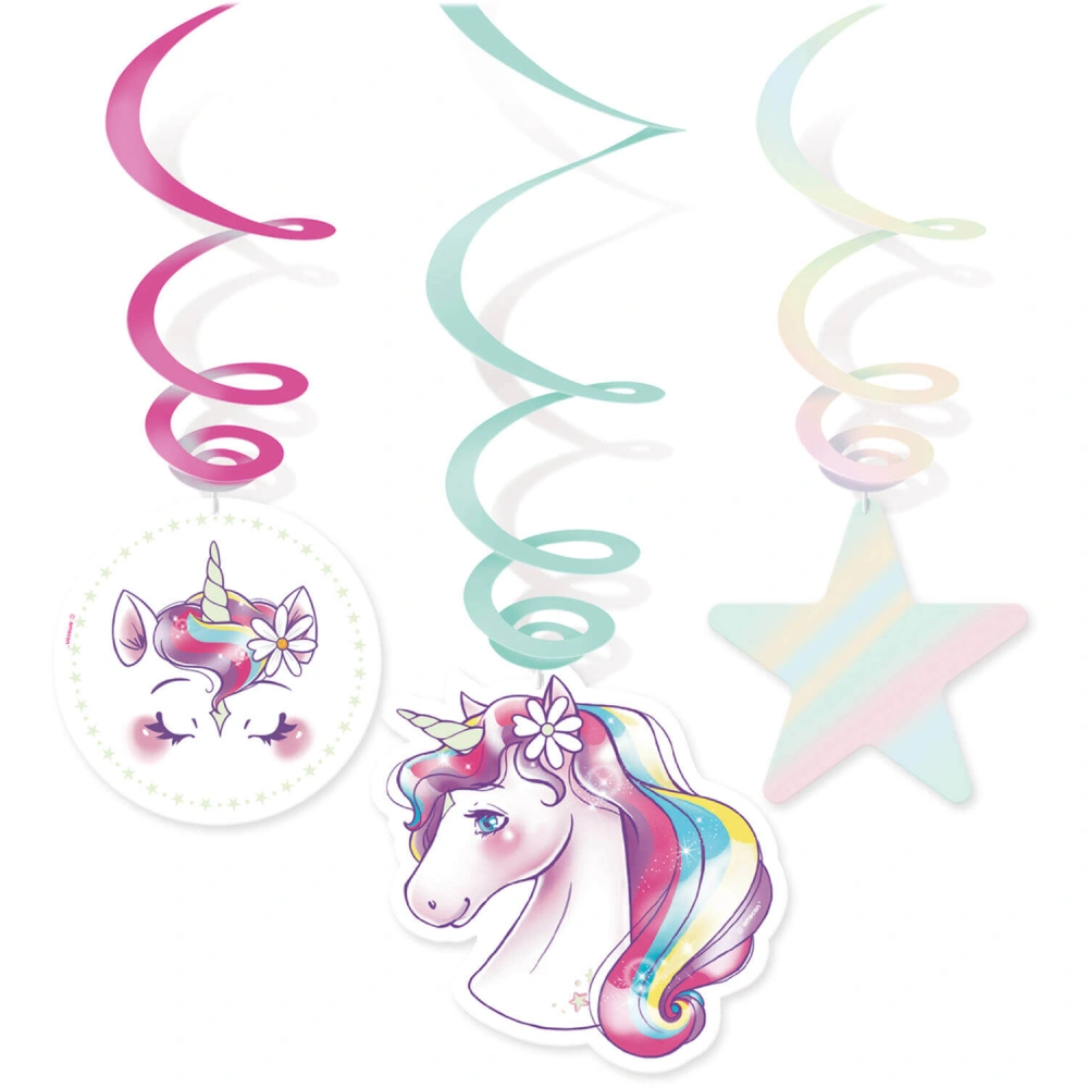 Závěsné spirály Jednorožec Unicorn Dreams 6 ks