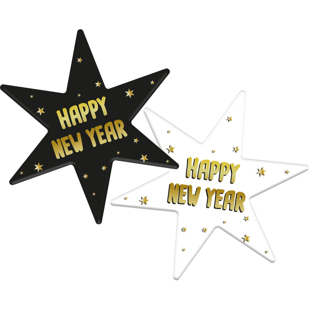 Podtácky hvězda Happy New Year 6 ks