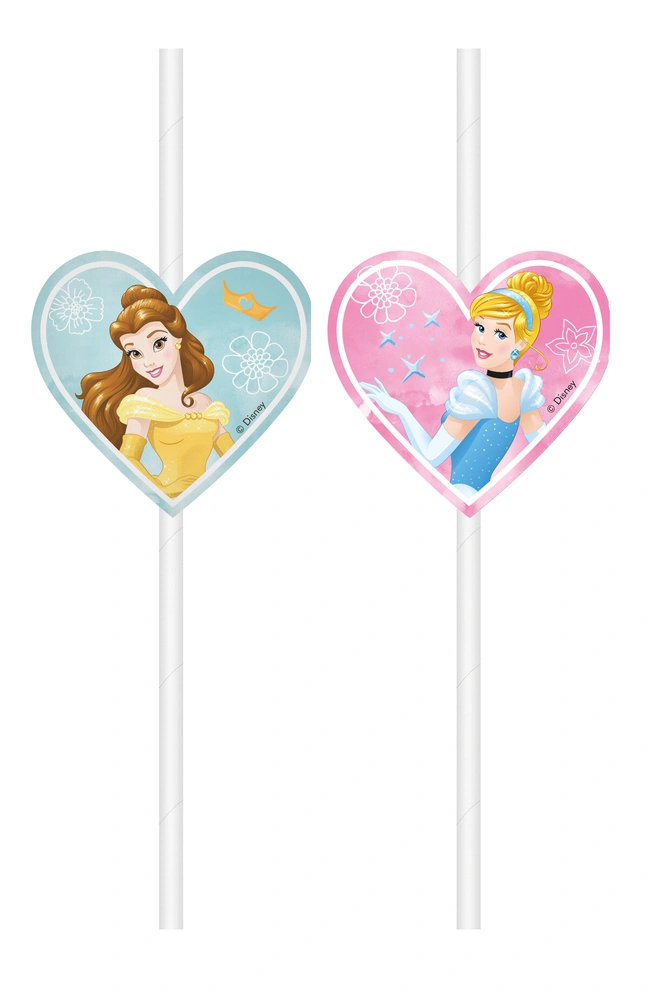 Papírová brčka Disney Princezny