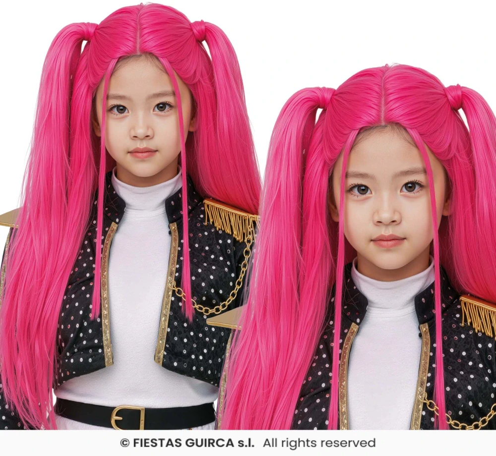 Paruka K-pop růžová Mira