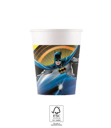 Papírové kelímky Batman 8 ks