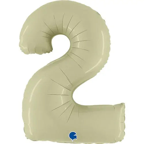 Fóliová číslice - olivová 2 - 102 cm