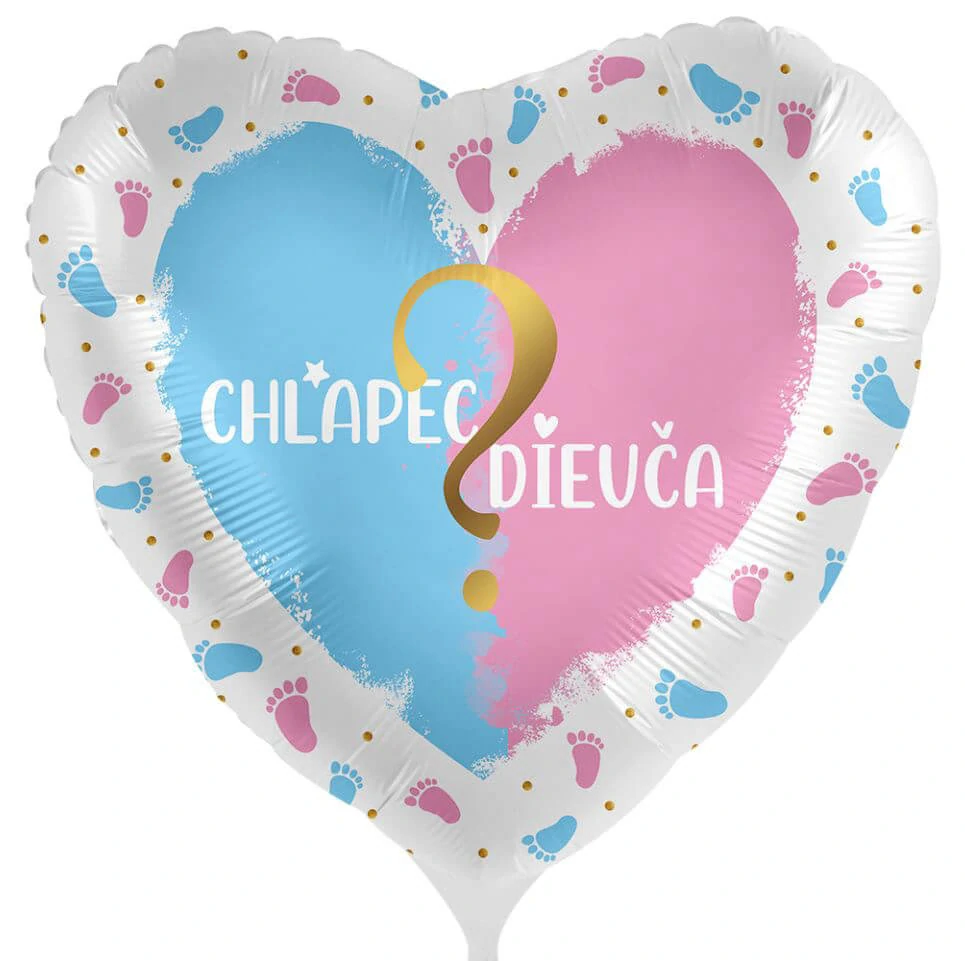 Fóliový balonek Chlapec alebo dievča SK 43 cm