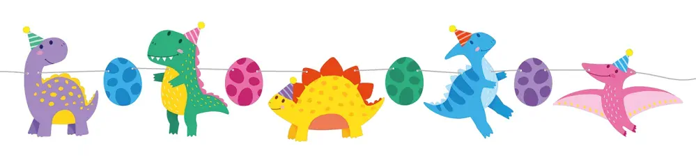 Závěsná girlanda Dinosauři