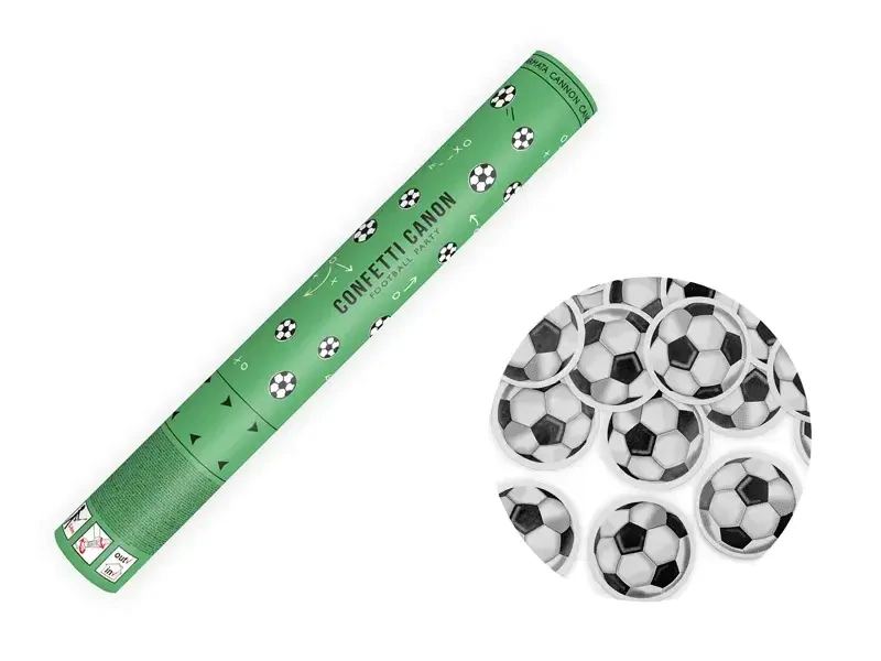 Vystřelovací konfety Fotbal 40 cm