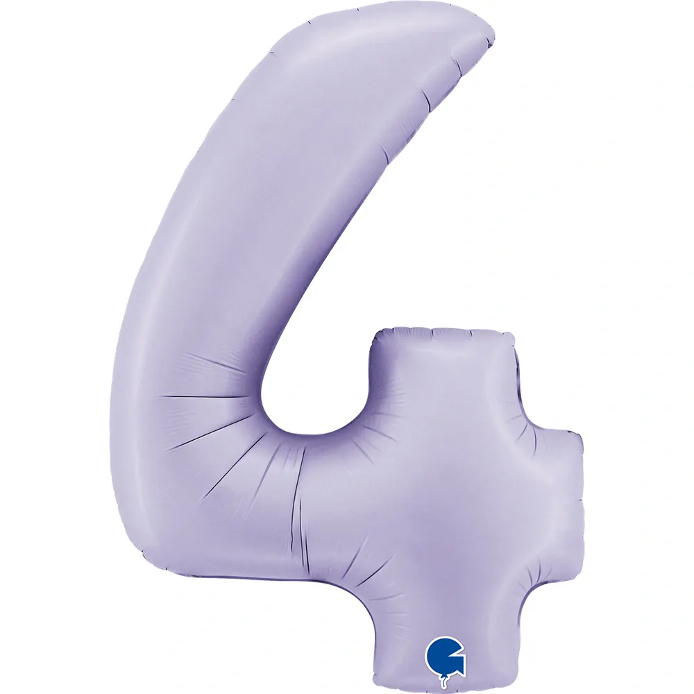 Foliová číslice - liliová 4 - 102 cm