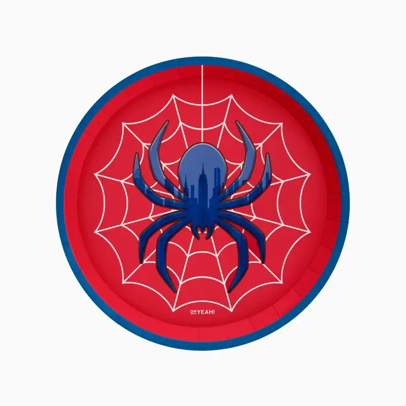 Papírové talíře Spider 23 cm - 6 ks