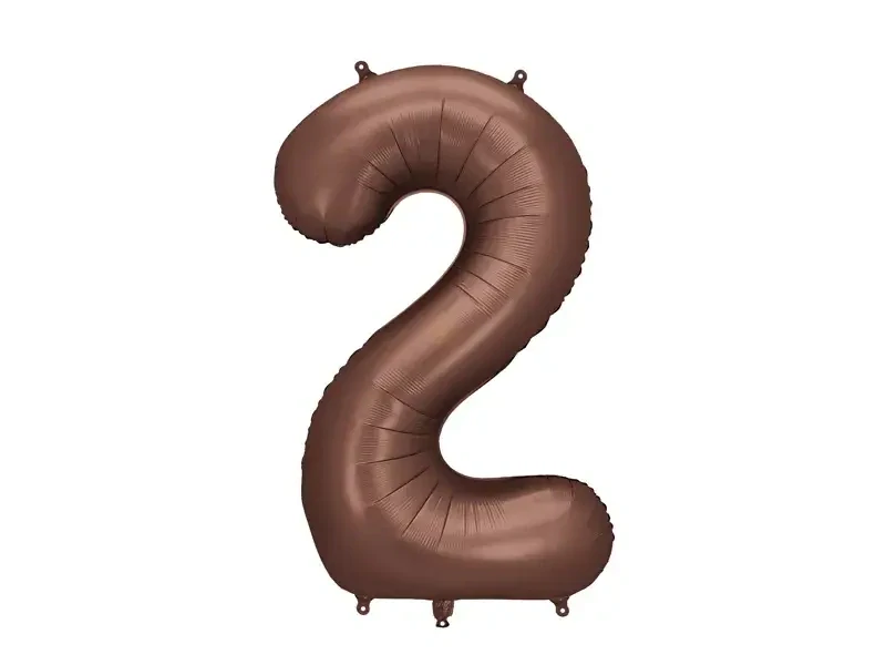 Foliová číslice hnědá 2 - 86 cm