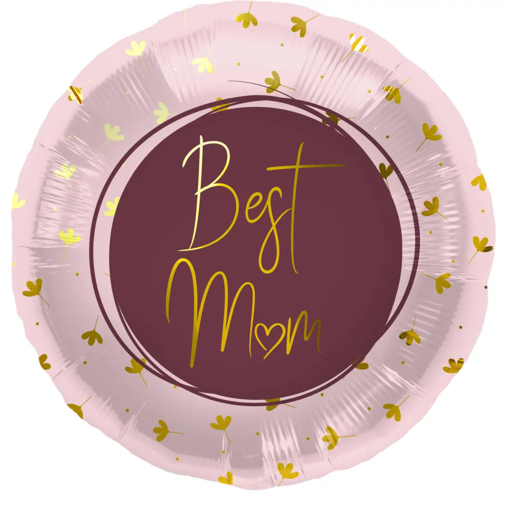 Foliový balonek vínový Best Mom 45 cm
