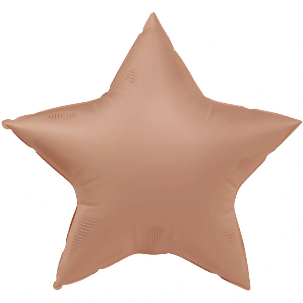 Foliový balonek hvězda starorůžová 45 cm