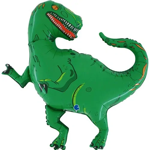 Foliový balonek zelený Tyranosaurus 89 cm