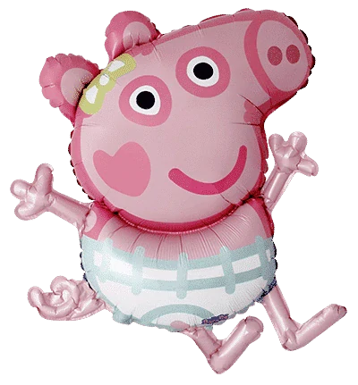 Fóliový balonek Peppa Pig Evie 84 × 64 cm