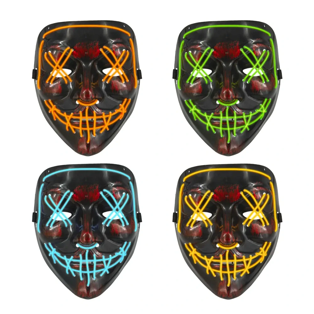 Halloweenská LED maska Purge
