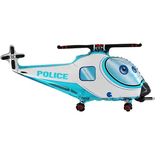 Fóliový balónek Policejní vrtulník 94 cm