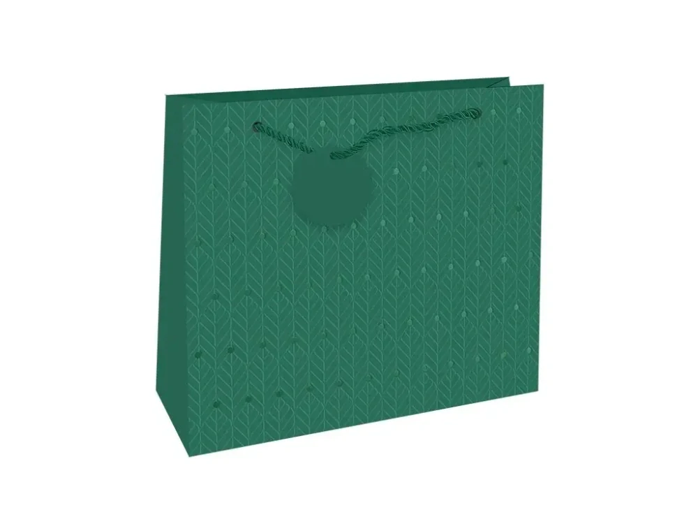 Dárková taška reliéfní velká zelená