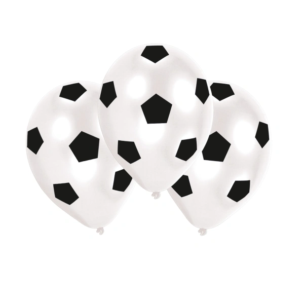 Latexové balonky Fotbalový míče - 6 ks