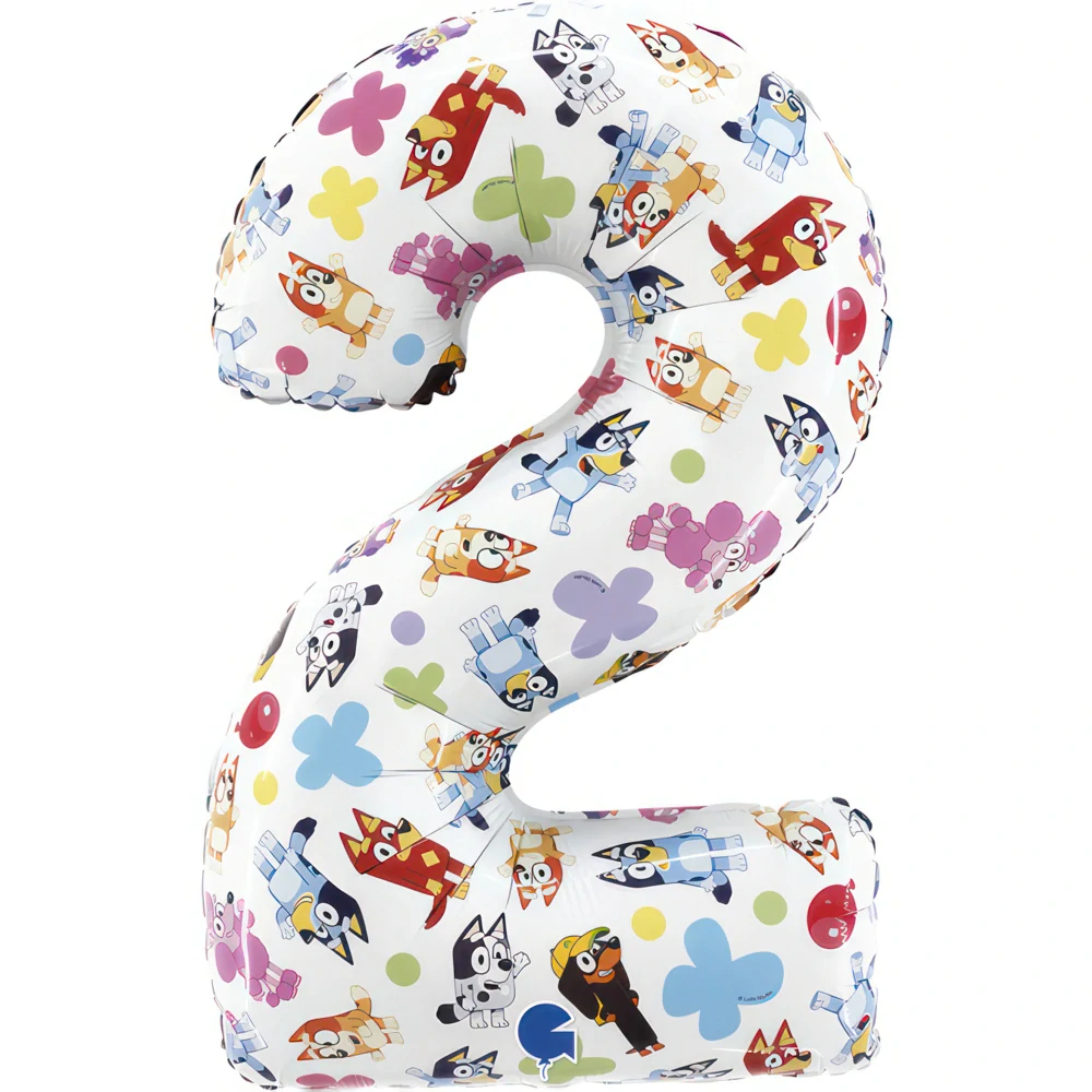 Foliová číslice - Bluey 2 - 66 cm
