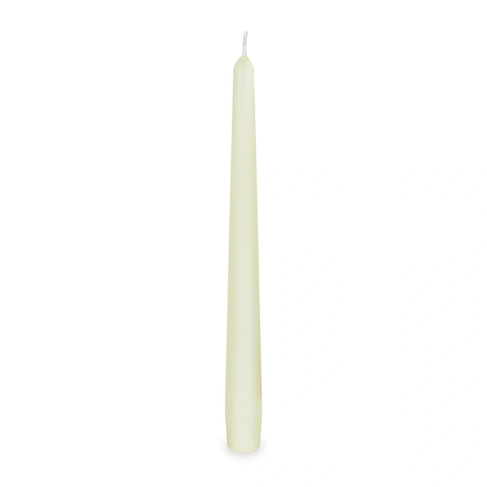 Dlouhá svíčka krémová 24 cm