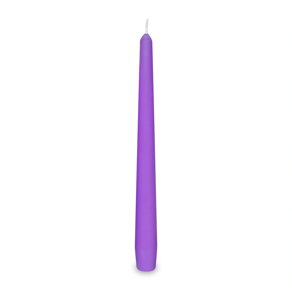 Dlouhá svíčka fialová 24 cm