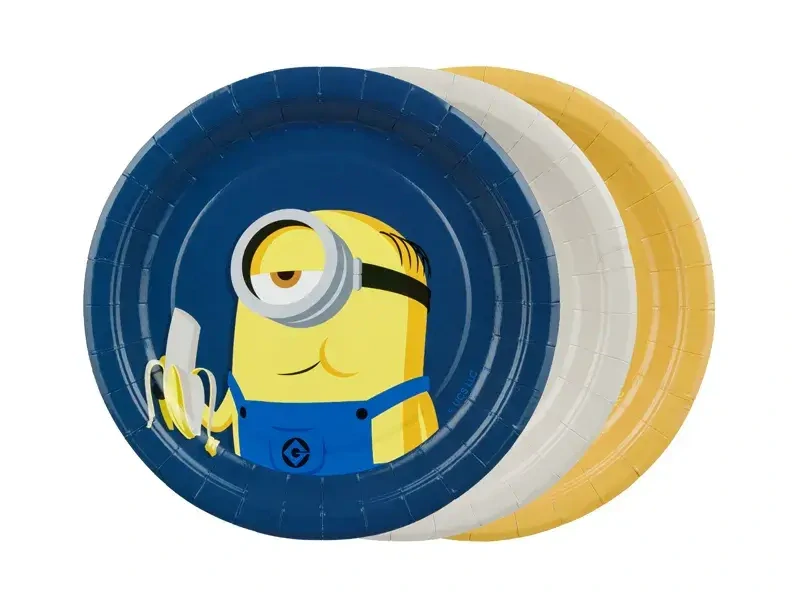 Papírové talíře Mimoni 18 cm 6 ks