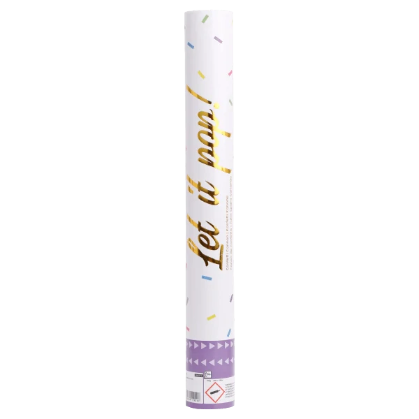 Vystřelovací konfety mix barev 40 cm