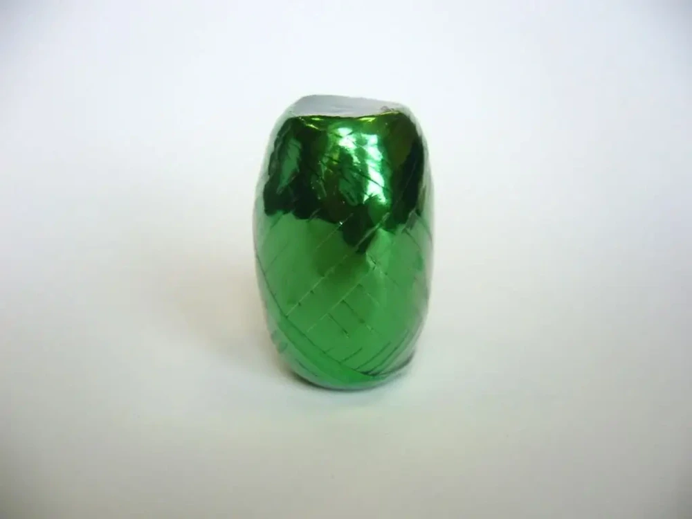 Vázací stuha 5mm x 20m metalická zelená