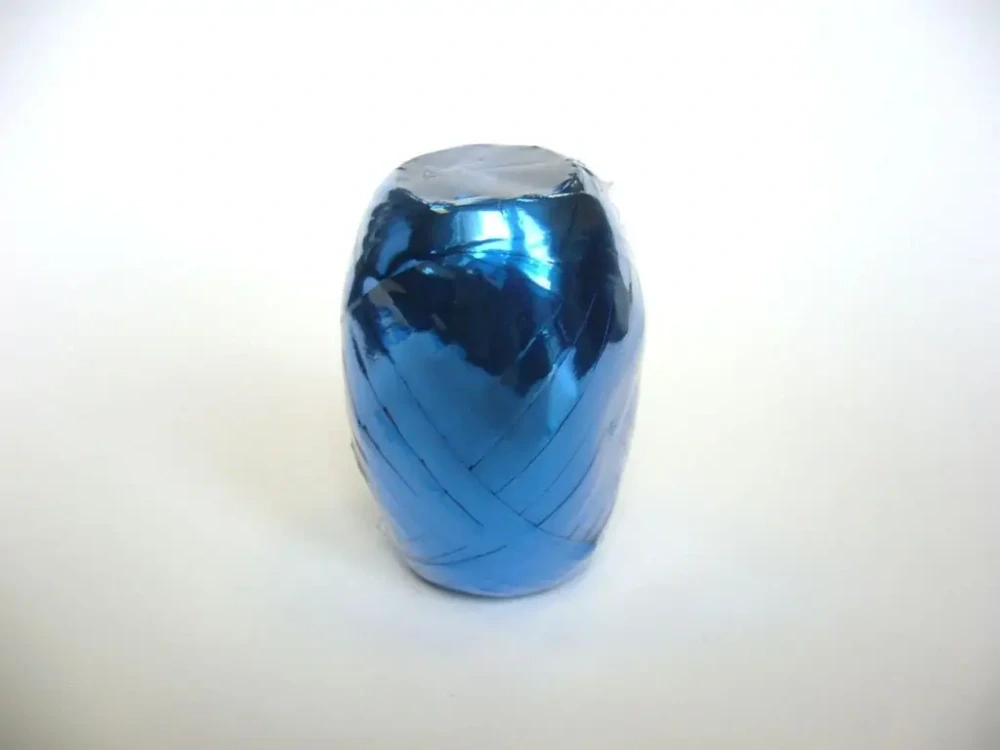 Vázací stuha 5mm x 20m metalická modrá