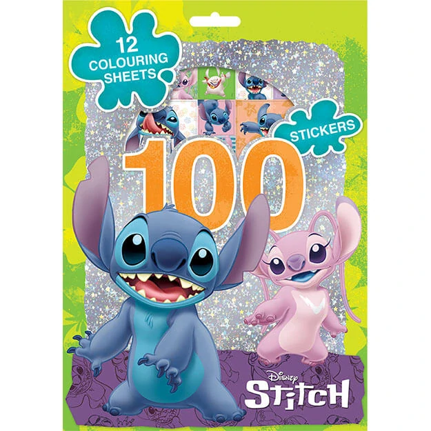 Samolepky s omalovánkami Lilo a Stitch 100ks