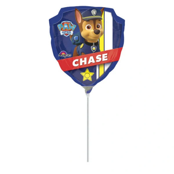 Fóliový balonek MINI Tlapková patrola odznak - Chase