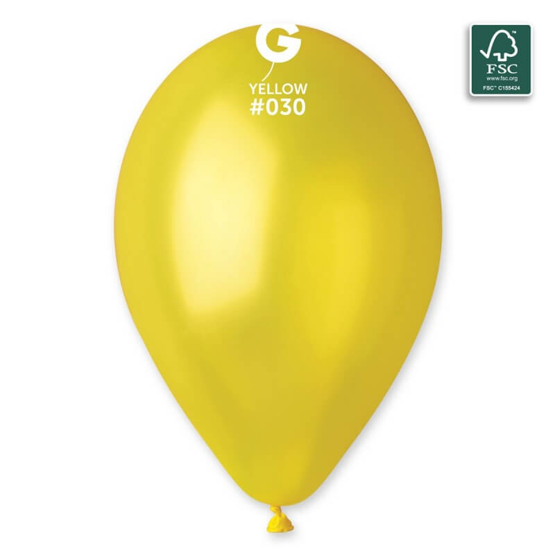 Balónek 30cm/12" #030 žlutý ZIP BAGS 50 ks