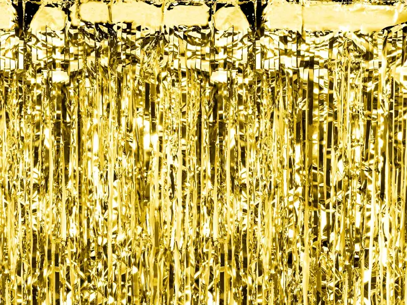 Zlatý party závěs 100 x 200 cm