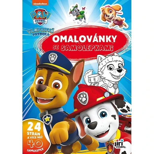 Omalovánky se samolepkami Tlapková Patrola