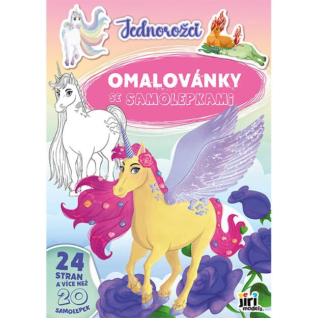 Omalovánky se samolepkami Jednorožci