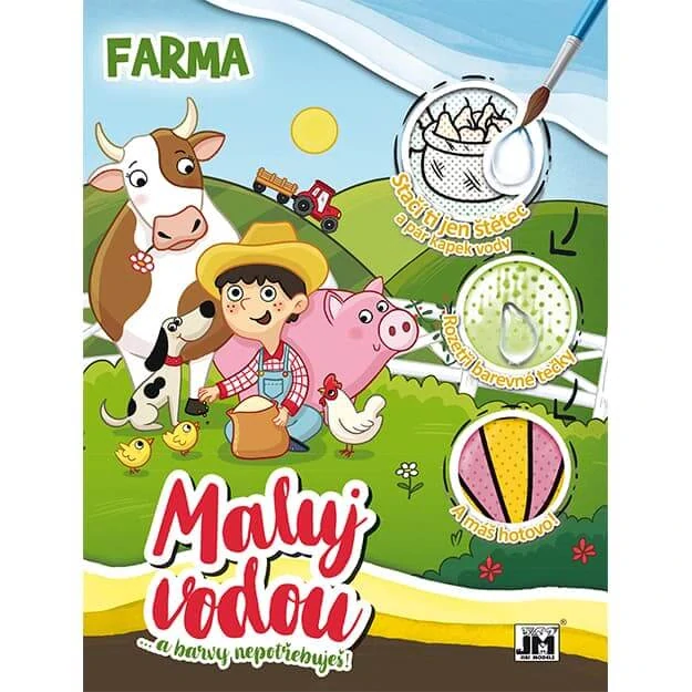 Maluj vodou - omalovánky Farma