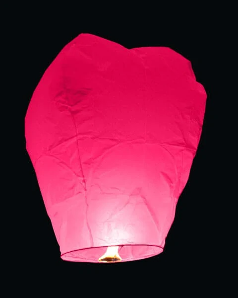 Lampion štěstí růžový
