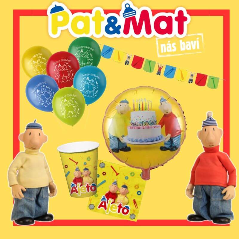 Dekorační sada Pat a Mat