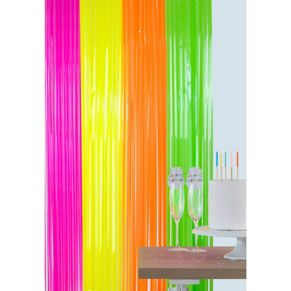 Neonový duhový závěs 100 x 200 cm