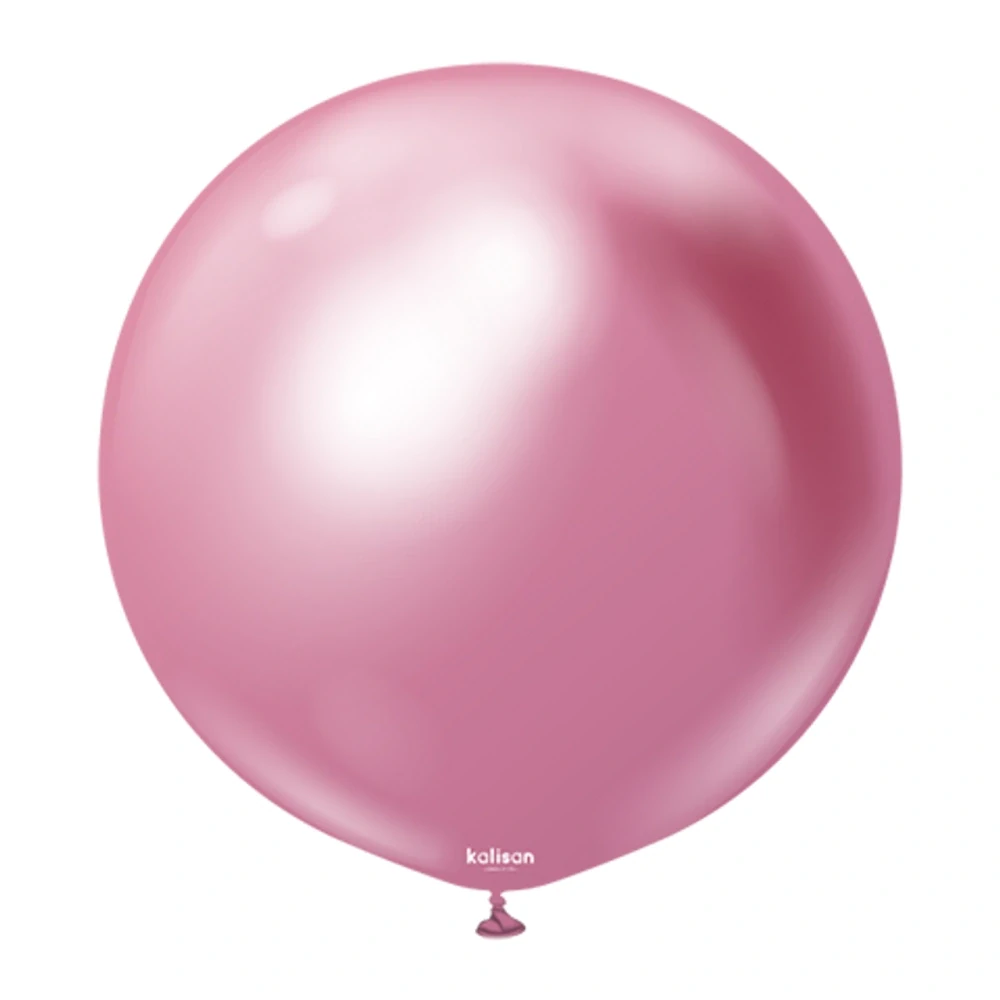 Dekorační chromový balonek světle růžový 45 cm/18"
