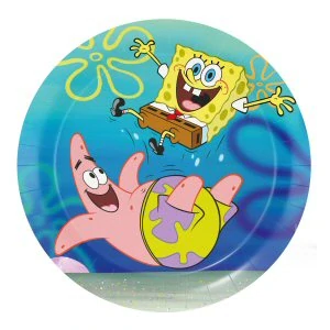 Papírové talíře Sponge Bob 18cm - 8ks