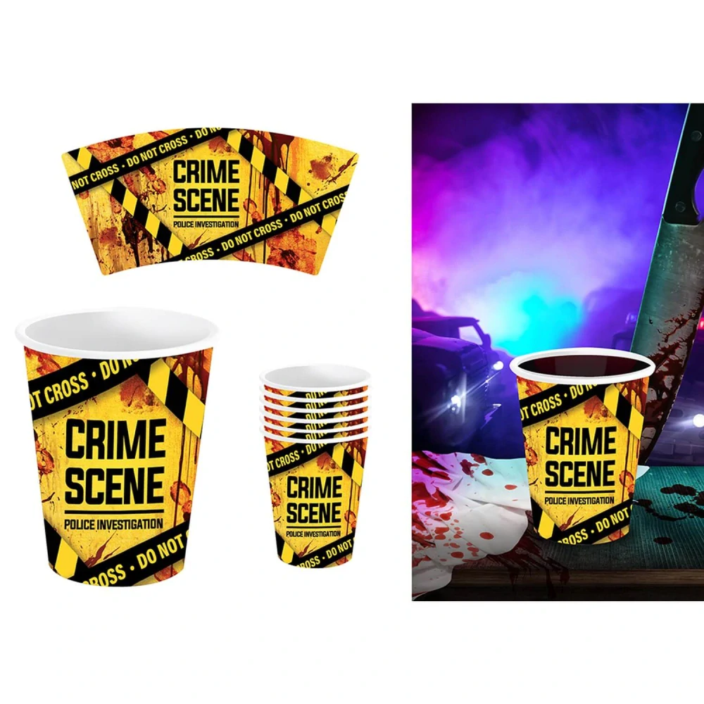 Papírové kelímky Crime Scene 6 ks
