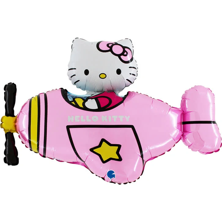 Fóliový balónek Hello Kitty - letadlo 76 cm