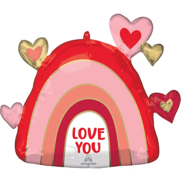Fóliový balónek Duha Love You - 66 cm