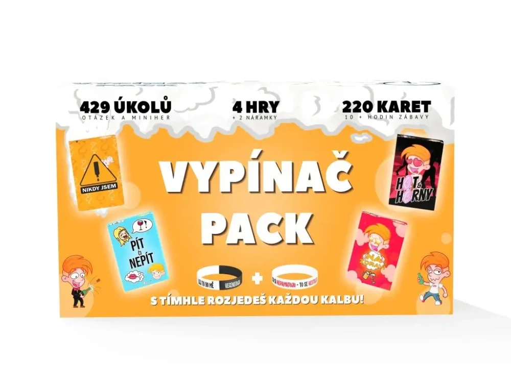 Karetní set her - Vypínač
