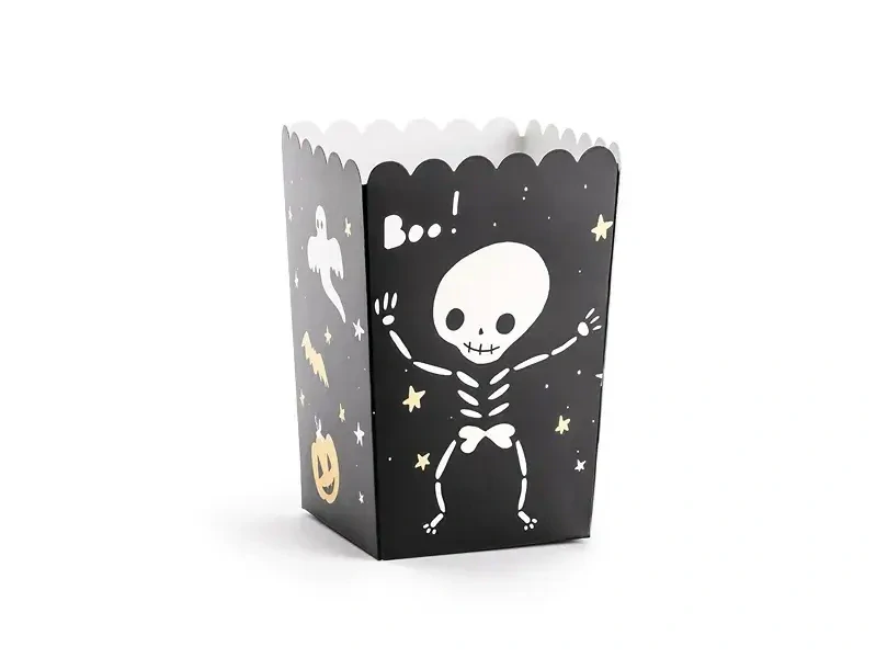 Halloweenské krabičky na popcorn Boo!